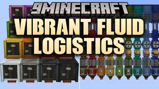 Vibrant Fluid Logistics Mod (1.21.1, 1.20.1) – Color Code Your Factory Fluid
