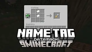 Name Tag Data Pack (1.21.1, 1.21) – Craftable Name Tags and Drops
