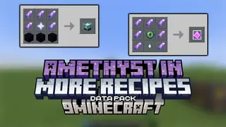 Amethyst in More Recipes Data Pack (1.21.1, 1.20.1) – Craft with Crystals