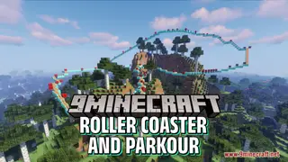 Roller Coaster and Parkour Map (26.2, 1.20.1) – Thrilling Combination