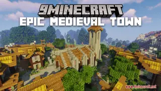 Epic Medieval Town Map (26.2, 1.20.1) – Ideal Survival Village