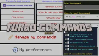 Turbo Commands Addon (26.x, 1.21) – MCPE/Bedrock Mod