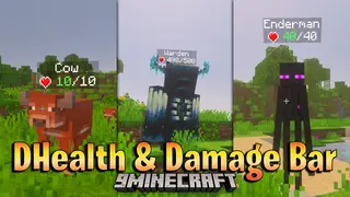 DHealth And Damage Bar Addon (26.x, 1.21) – Track Live Mob Health And Damage Numbers