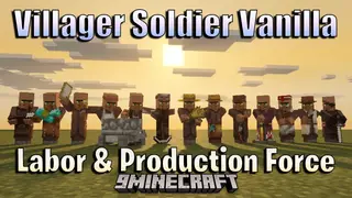 Villager Soldier Vanilla Addon (26.x, 1.21) – Recruit Armed Guards To Protect Your Town