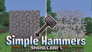 Simple Hammers Addon (26.x, 1.21) – Clear Caves Faster With Three By Three Mining Hammers