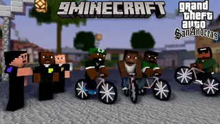 Gta San Craft Addon (26.x) – Adds CJ From GTA San Andreas to Fight Mobs