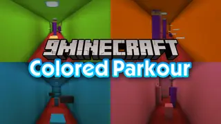 Colored Parkour Map (26.2, 1.20.1) – Leaps of Colors