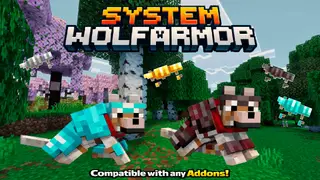System Wolf Armor Addon (26.x, 1.21) – 4 New Craftable Wolf Armors For Bedrock