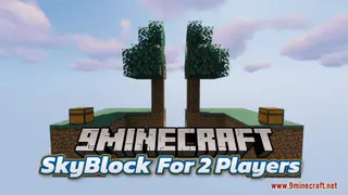SkyBlock for 2 Players Map (26.2, 1.20.1) – Double Sky Islands