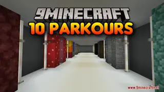 10 Parkours Map (26.2, 1.20.1) – A Challenging Adventure