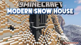 Modern Snow House Map (26.2, 1.20.1) – Sleek Snowy Retrea
