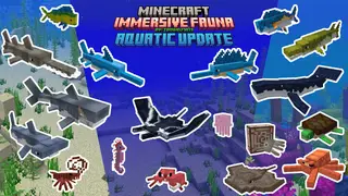 Immersive Fauna Aquatic Update Addon (26.x, 1.21) – Add 15+ Mobs