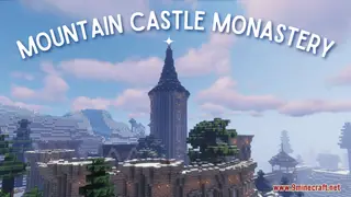 Mountain Castle Monastery Map (26.2, 1.20.1) – Snowy Build With Fountain