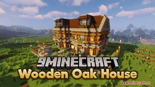 Decorated Wooden Oak House Map (26.2, 1.20.1) – Rustic Charm