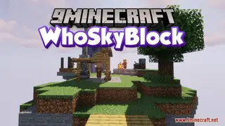 WhoSkyBlock Map (26.2, 1.20.1) – 4-Player Skyblock Adventure