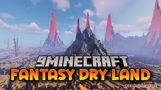Fantasy Dry Land Map (26.2, 1.20.1) – Volcano Like Landscape