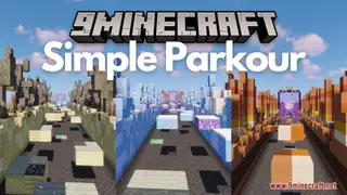 Simple Parkour Map (26.2, 1.20.1) – Colorful Jumps