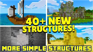 More Simple Structures (26.30+, 1.21) – MCPE/Bedrock Mod