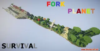 Fork Planet Survival Map (26.2, 1.20.1) for Minecraft