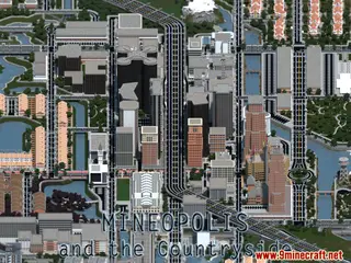 Mineopolis and the Countryside Map (26.2, 1.20.1) for Minecraft