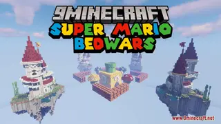 Super Mario BedWars Map (26.2, 1.20.1) – 4×4 Map