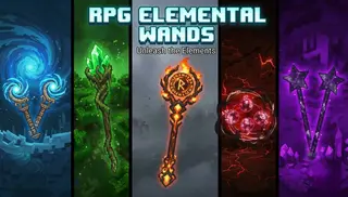 RPG Elemental Wands Addon (26.x) – MCPE/Bedrock