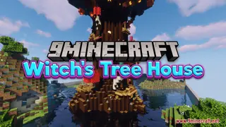 Witch's Tree House Map (26.2, 1.20.1) – A Halloween Hideaway