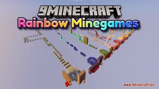 Rainbow Minegames Map (26.2, 1.20.1) – Mini-Game Extravaganza!