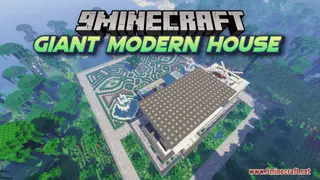 Giant Modern House Map (26.2, 1.20.1) – A Minecraft Architectural Gem