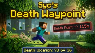 Syc's Death Waypoint Addon (26.x, 1.21) – MCPE/Bedrock
