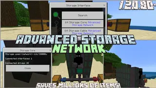 Advanced Storage Network Addon (26.x, 1.21) – MCPE/Bedrock Mod