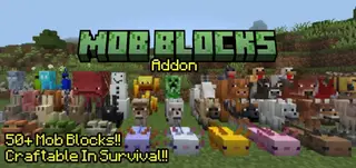 Mob Entity Blocks Addon (26.x, 1.21) – MCPE/Bedrock Mod