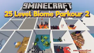25 Level Biome Parkour 2 Map (26.2, 1.20.1) – A New Leap