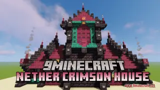 Nether Crimson House Map (26.2, 1.20.1) – Fresh From The Nether