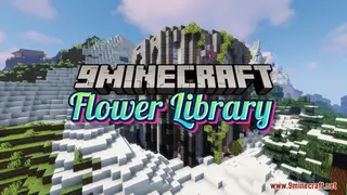 Flower Library Map (26.2, 1.20.1) – Super Cute Survival Base