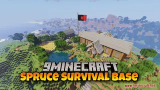 Spruce Survival Base Map (26.2, 1.20.1) – All You Can Survive!