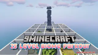 25 Level Biome Parkour Map (26.2, 1.20.1) – Never Enough!