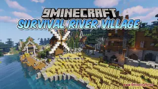 Survival River Village Map (26.2, 1.20.1) – Stunning Survival Base