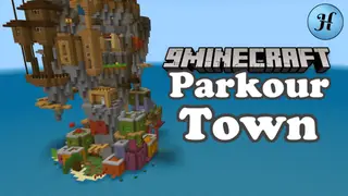 Parkour Town Map (26.2, 1.20.1) – How Fast Can You Climb?