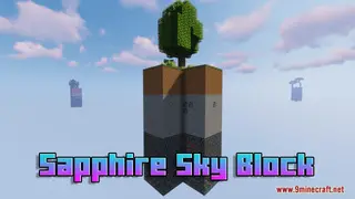 Sapphire Sky Block Map (26.2, 1.20.1) – New SkyBlock Experince