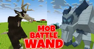 Mob Battle Wands Addon (26.x, 1.21) – MCPE/Bedrock Mod