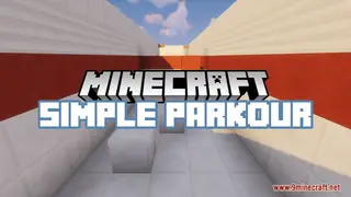 Simple Parkour Map (26.2, 1.20.1) – A Challenge for Advanced Players