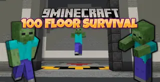 100 Floor Survival Map (26.2, 1.20.1) – 100 Levels of Epic Mob Battles
