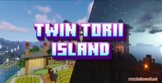 Twin Torii Island Map (26.2, 1.20.1) – A Semi-Realistic Depiction Of a Japanese Village