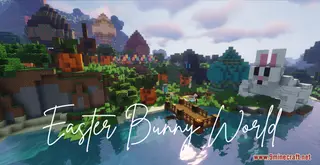 Easter Bunny World Map (26.2, 1.20.1) – Easter Themed Spawn Island