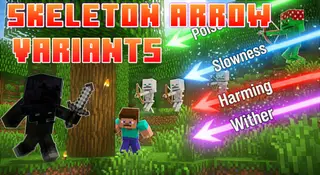 Skeleton Arrow Effect Variants Addon (1.21) – MCPE/Bedrock