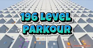196 Level Parkour Map (26.2, 1.20.1) – Multilevel Parkour Challenges