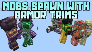 Mobs Spawn With Armor Trims Addon (1.21) – MCPE/Bedrock