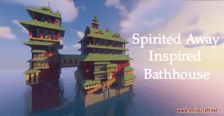 Spirited Away Inspired Bathhouse Map (26.2, 1.20.1) for Minecraft