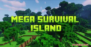 Mega Survival Island Map (26.2, 1.20.1) for Minecraft